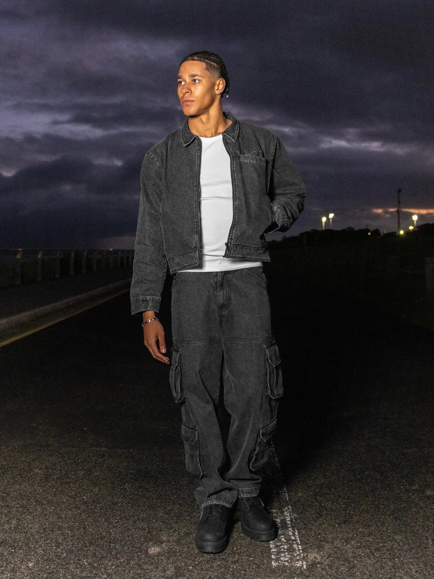 Lightweight Denim Zipper Jacket