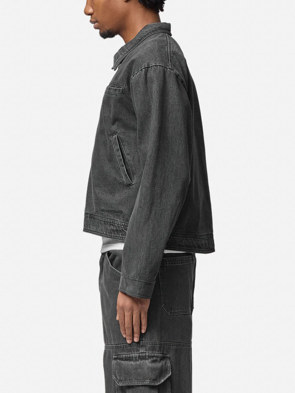 Lightweight Denim Zipper Jacket