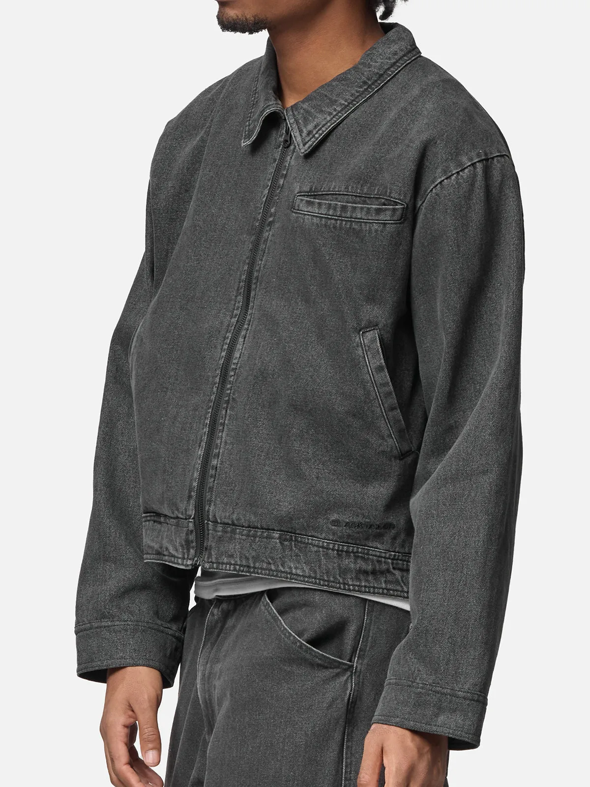 Lightweight Denim Zipper Jacket