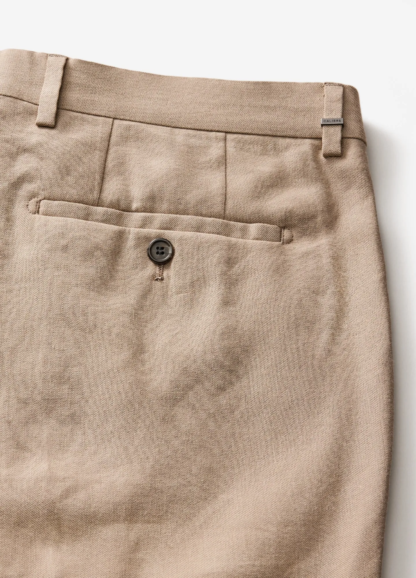 Linen Cotton Crepe Suit Pants Walnut