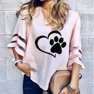 Loose Large Stitching Tops