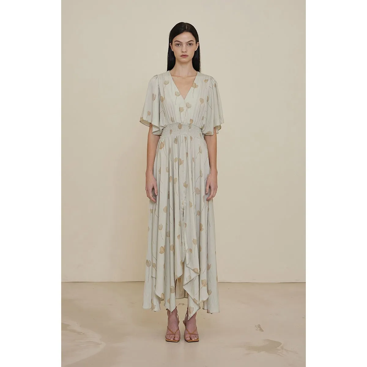 Louise Grade and Gather Floral Print Dress