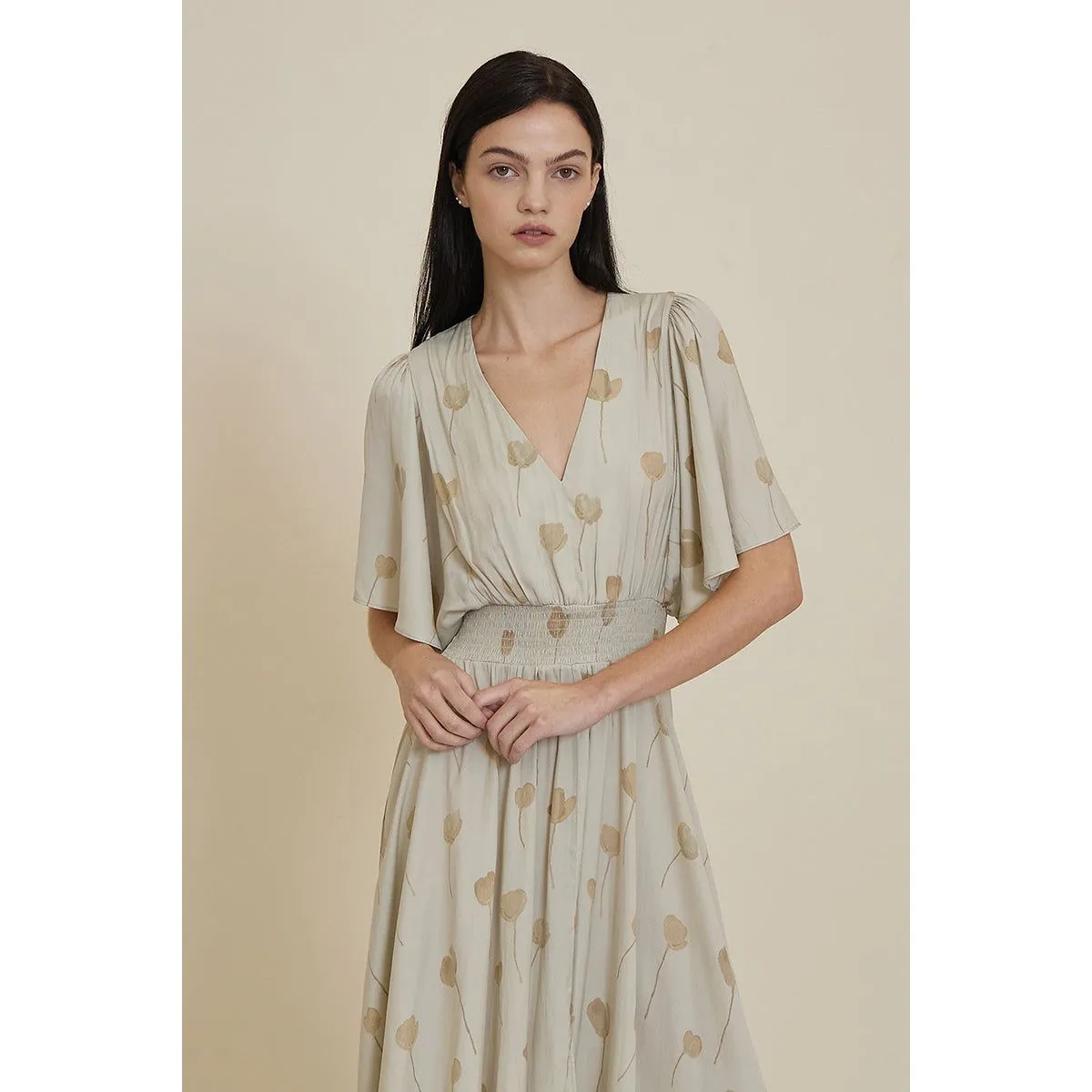 Louise Grade and Gather Floral Print Dress