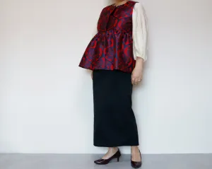 <V02C> PEPLUM VEST