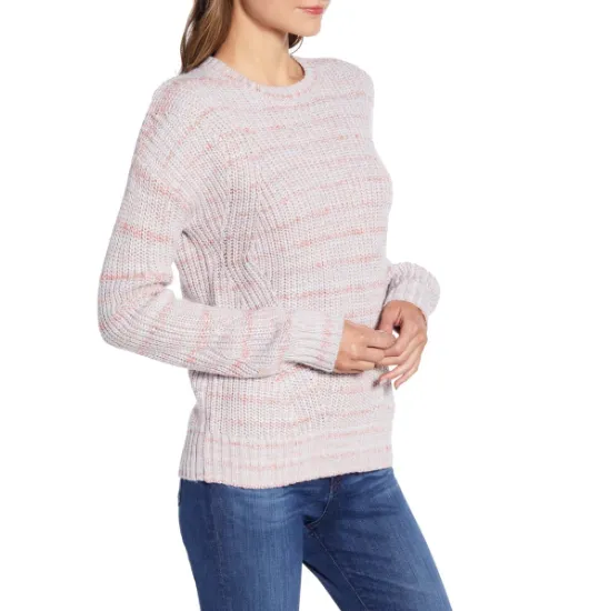 Lucky Brand Marled-Knit Crewneck Sweater Size XS