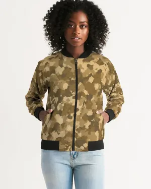 Military Pattern Women's Bomber Jacket