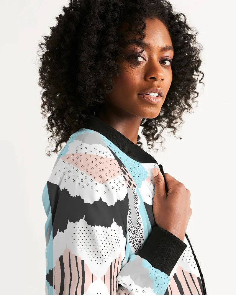 Minimalism Patchwork Women's Bomber Jacket
