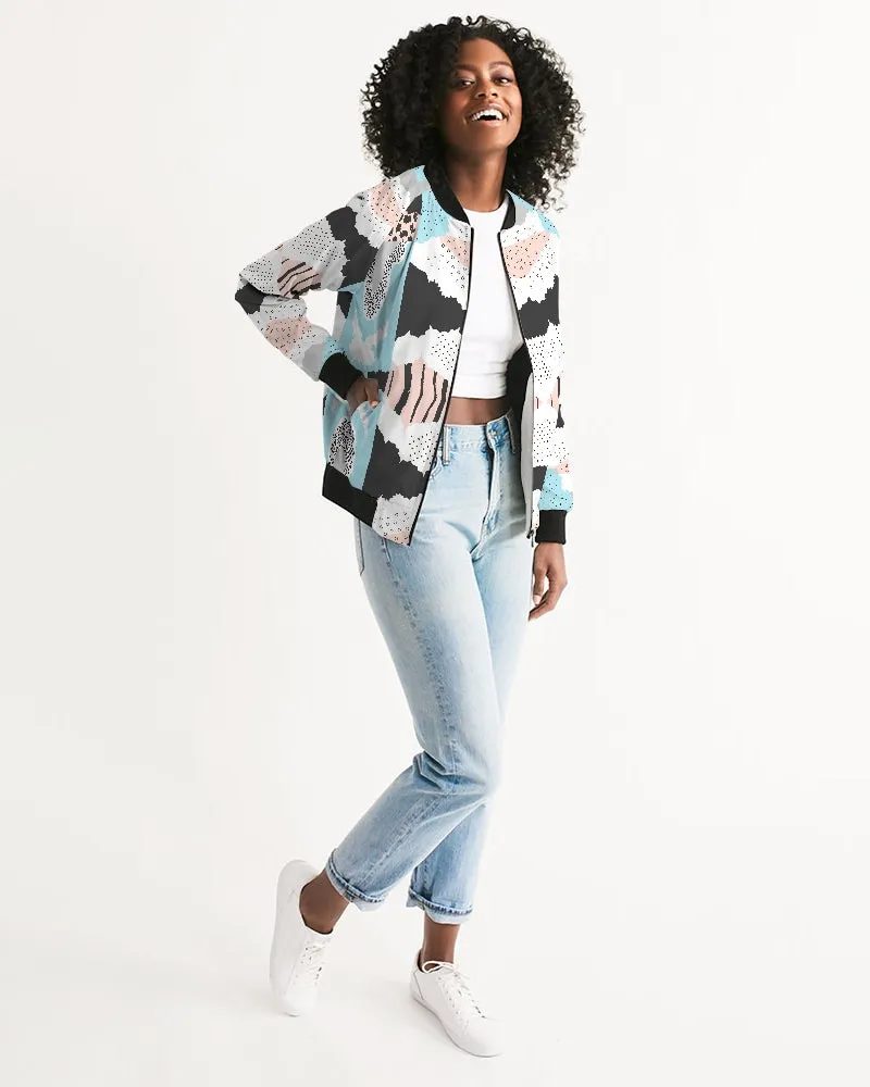 Minimalism Patchwork Women's Bomber Jacket