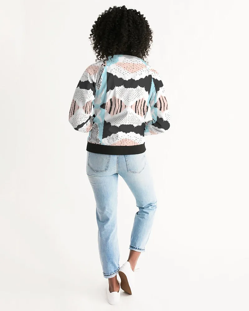 Minimalism Patchwork Women's Bomber Jacket