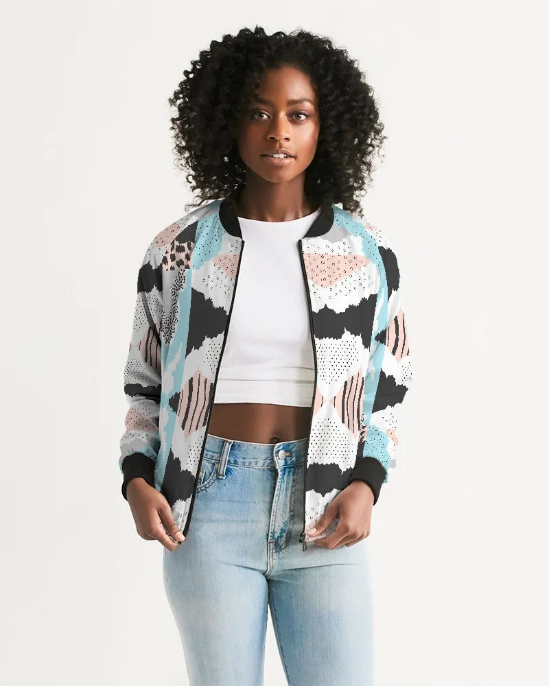Minimalism Patchwork Women's Bomber Jacket