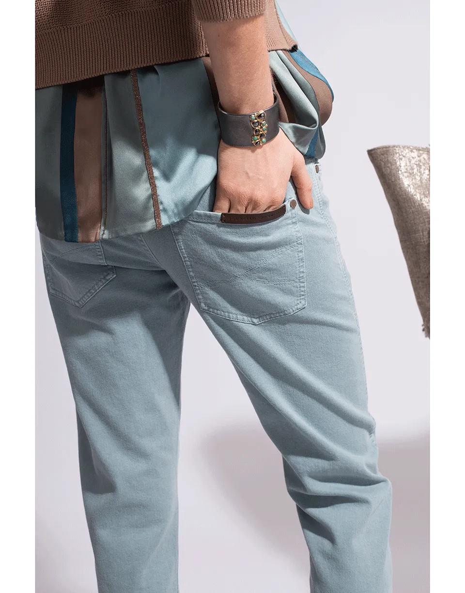Monoli Stripe Raw Cuff Pant