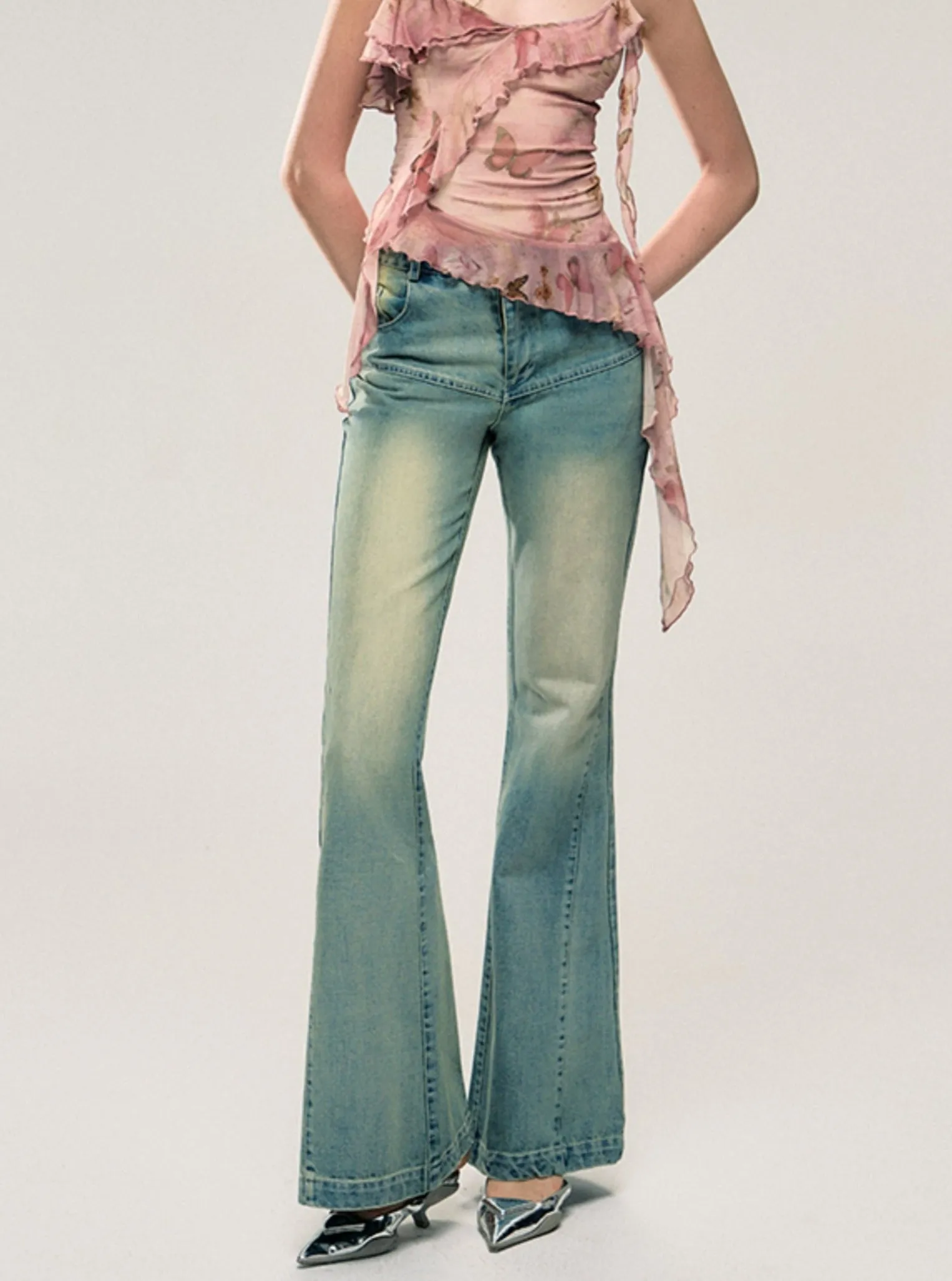 New Flared Slim Fit Jeans