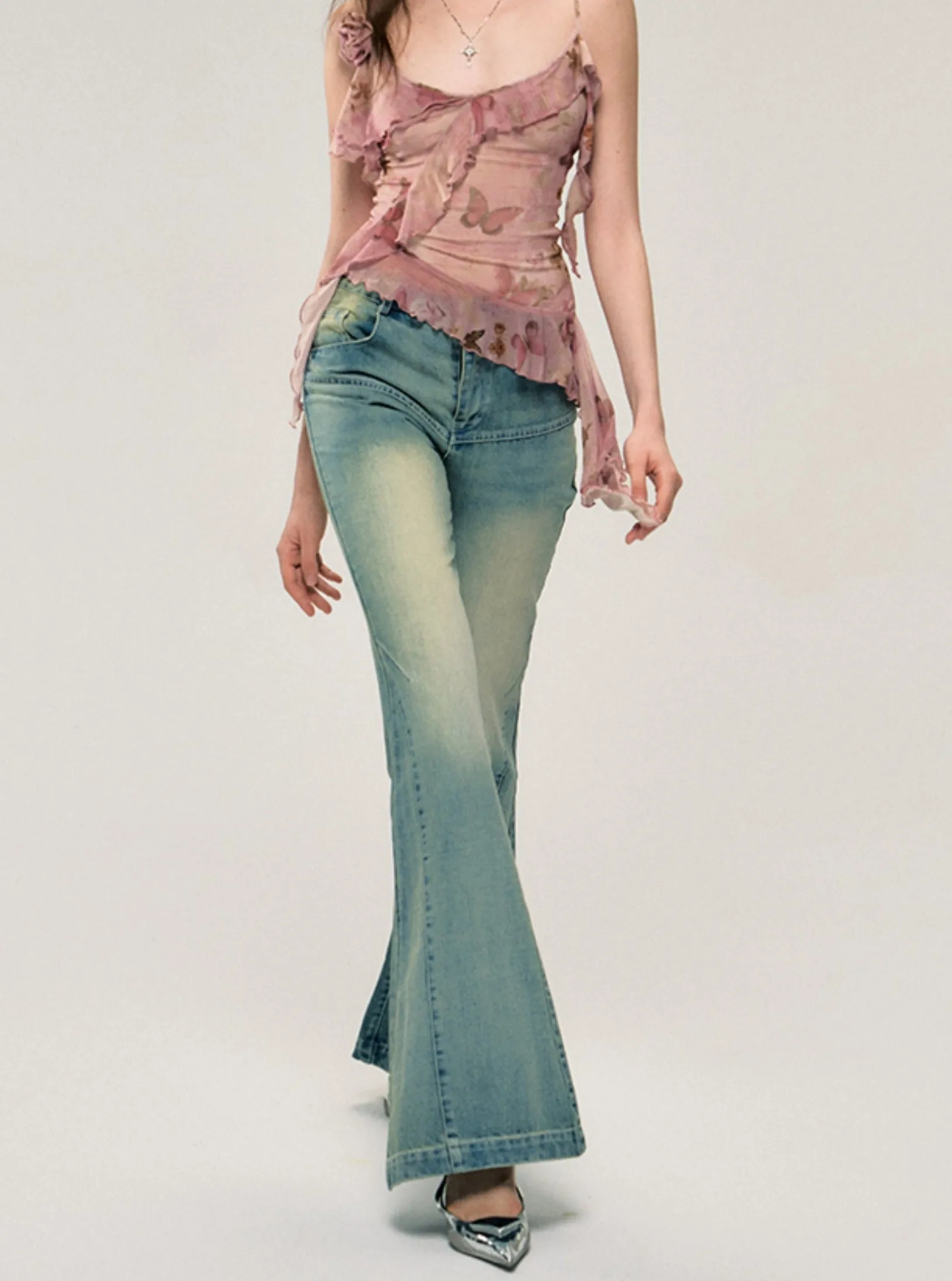 New Flared Slim Fit Jeans