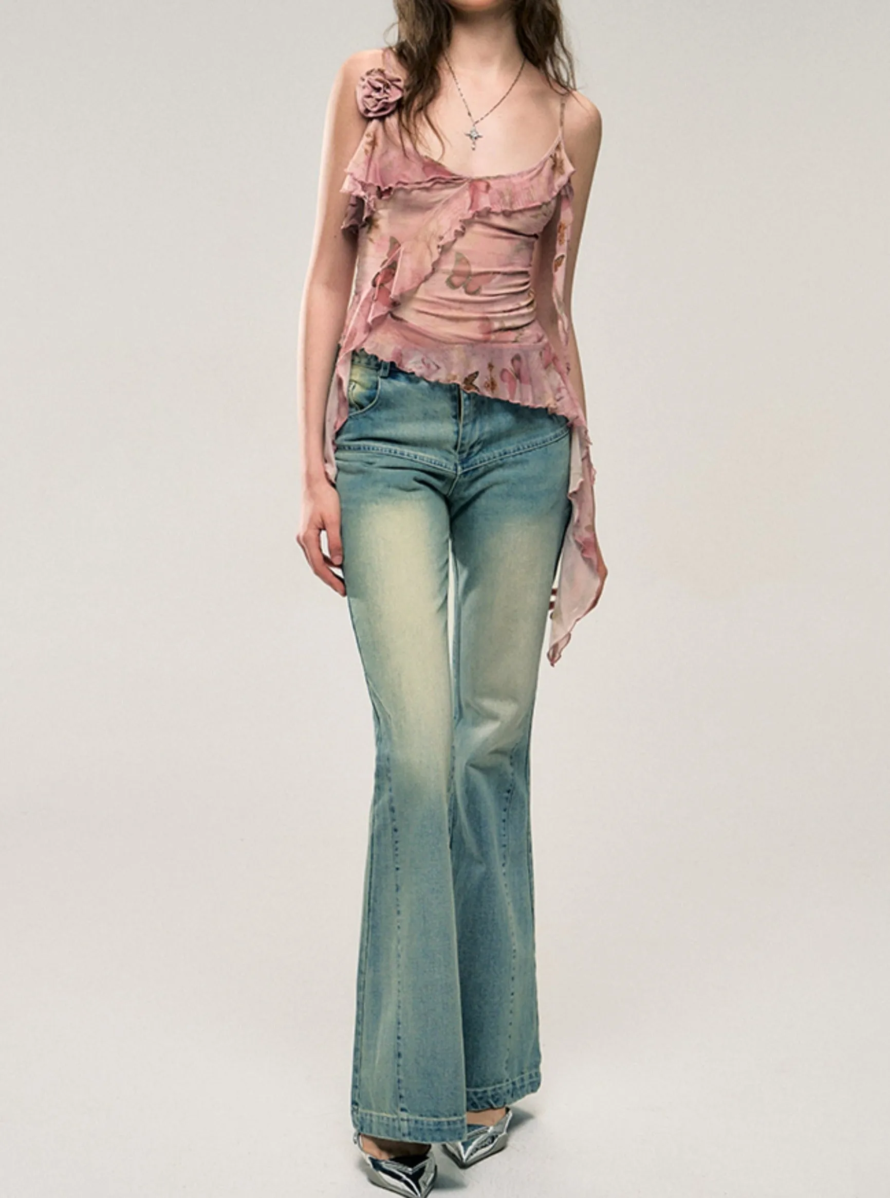 New Flared Slim Fit Jeans