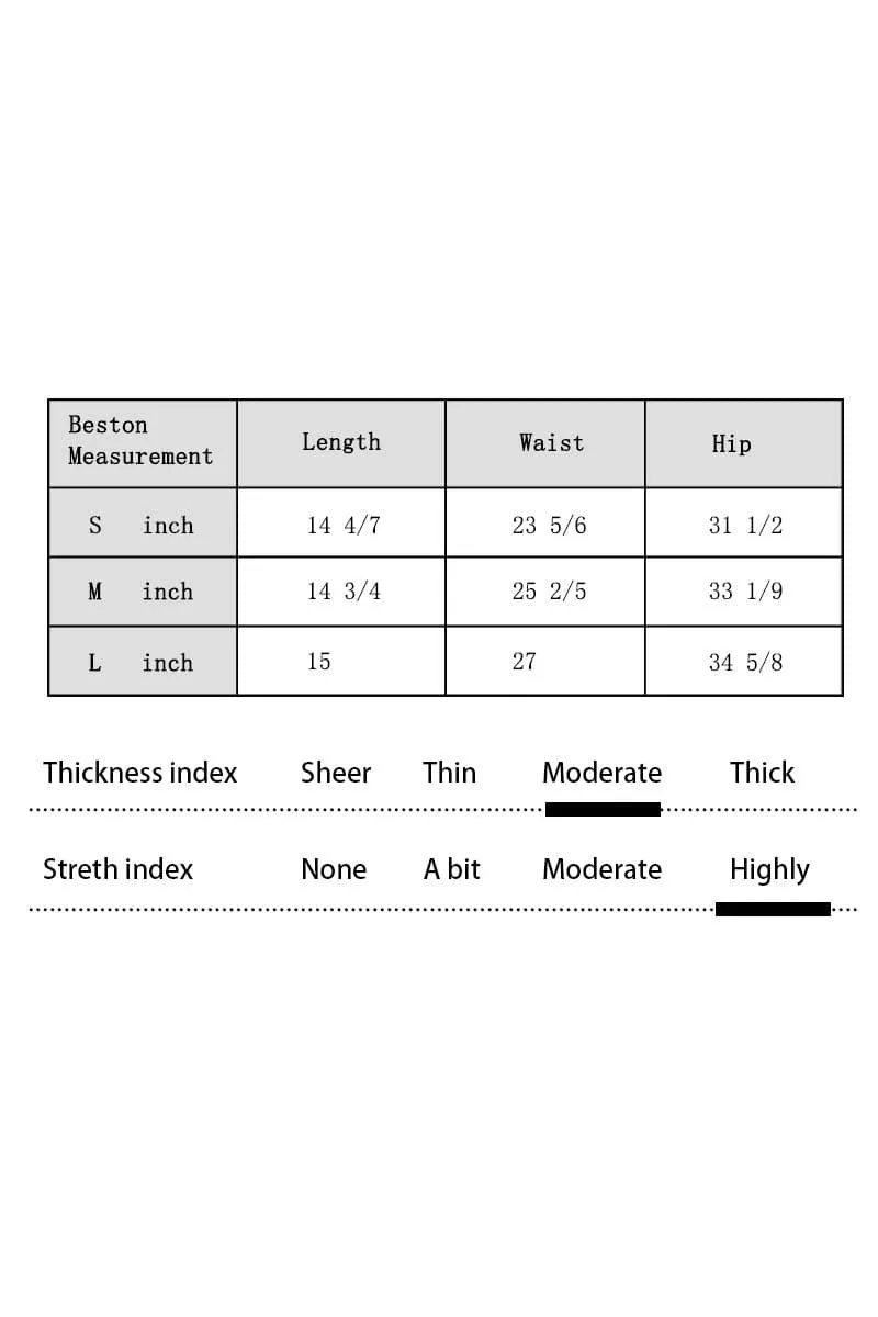 PC145 High Waist Denim Shorts