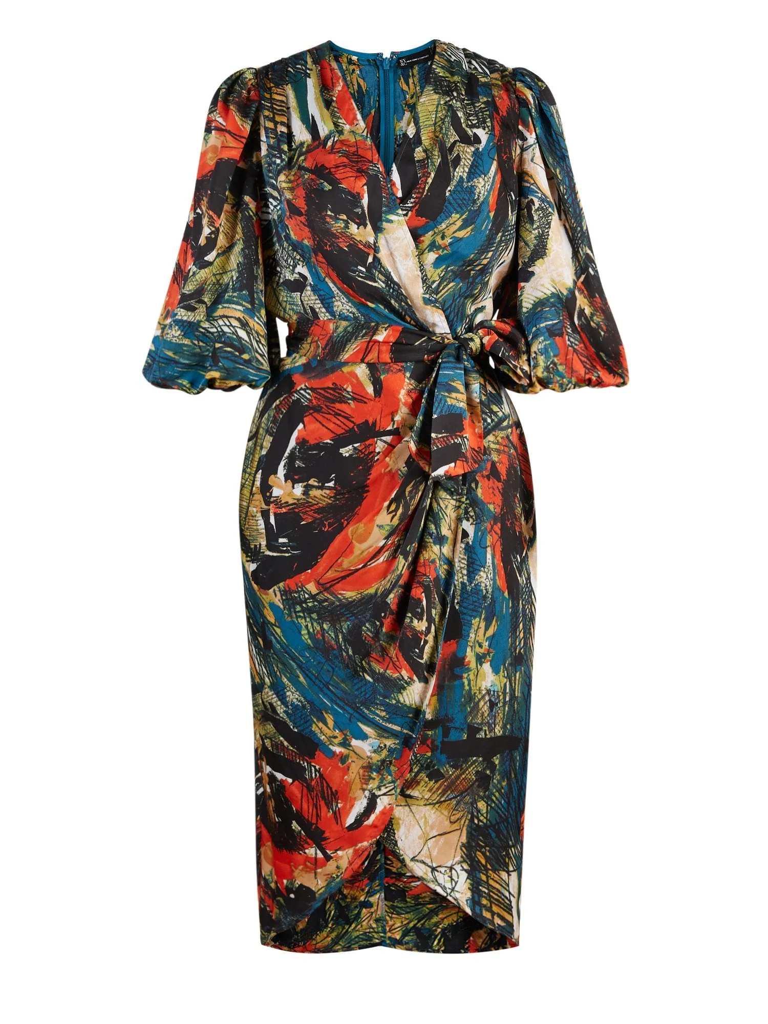 Pleated Wrap Dress - NYC Strong Collection