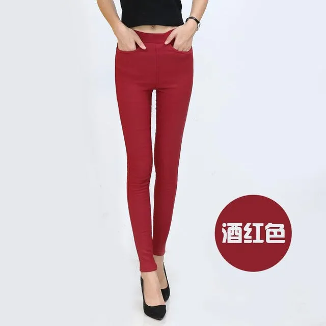 Plus Size Black White Stretch Pants