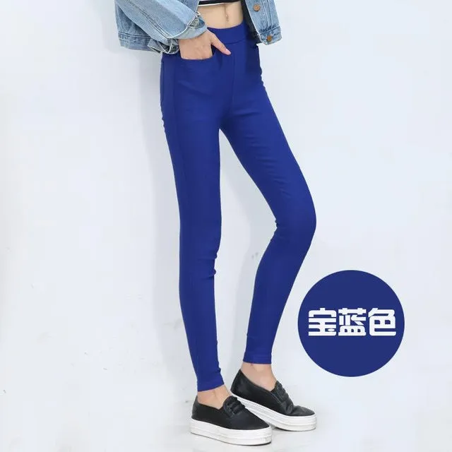 Plus Size Black White Stretch Pants
