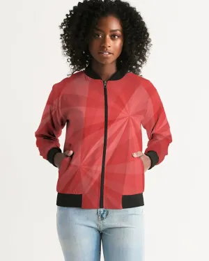 Red Psychedelic Women's Bomber Jacket