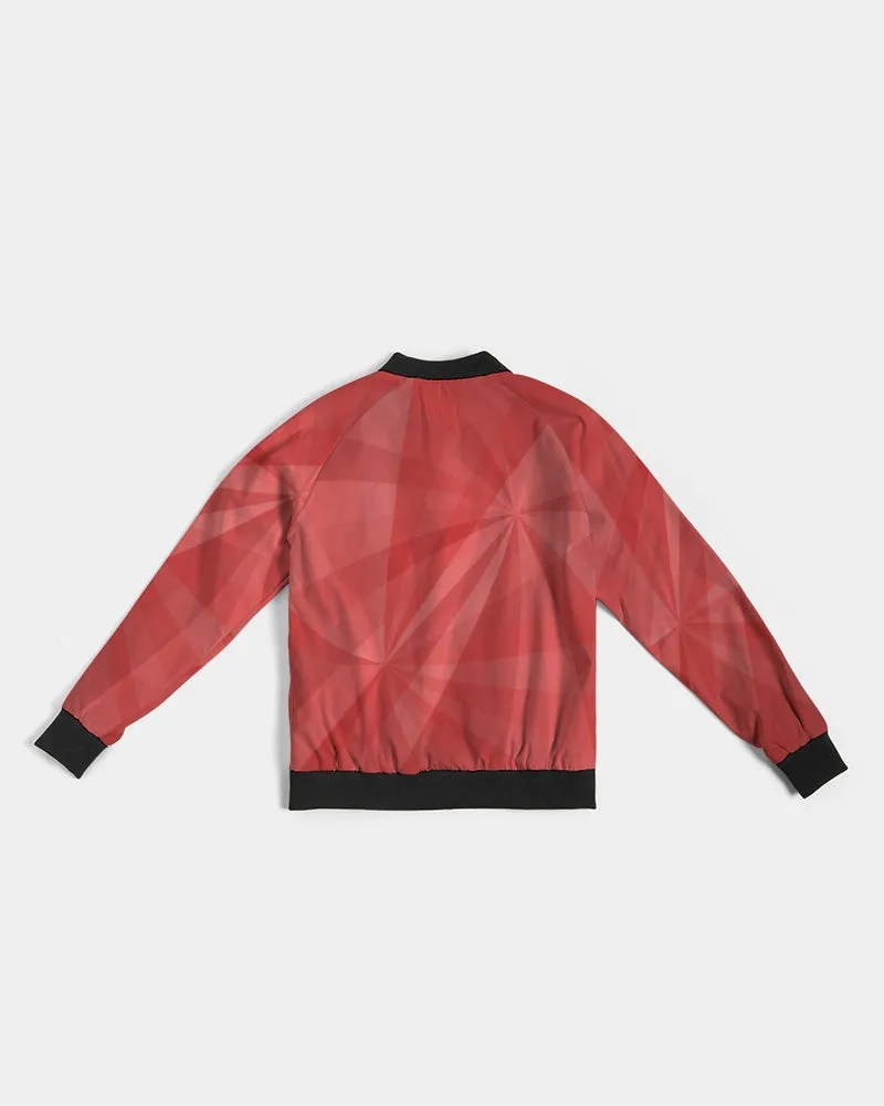 Red Psychedelic Women's Bomber Jacket