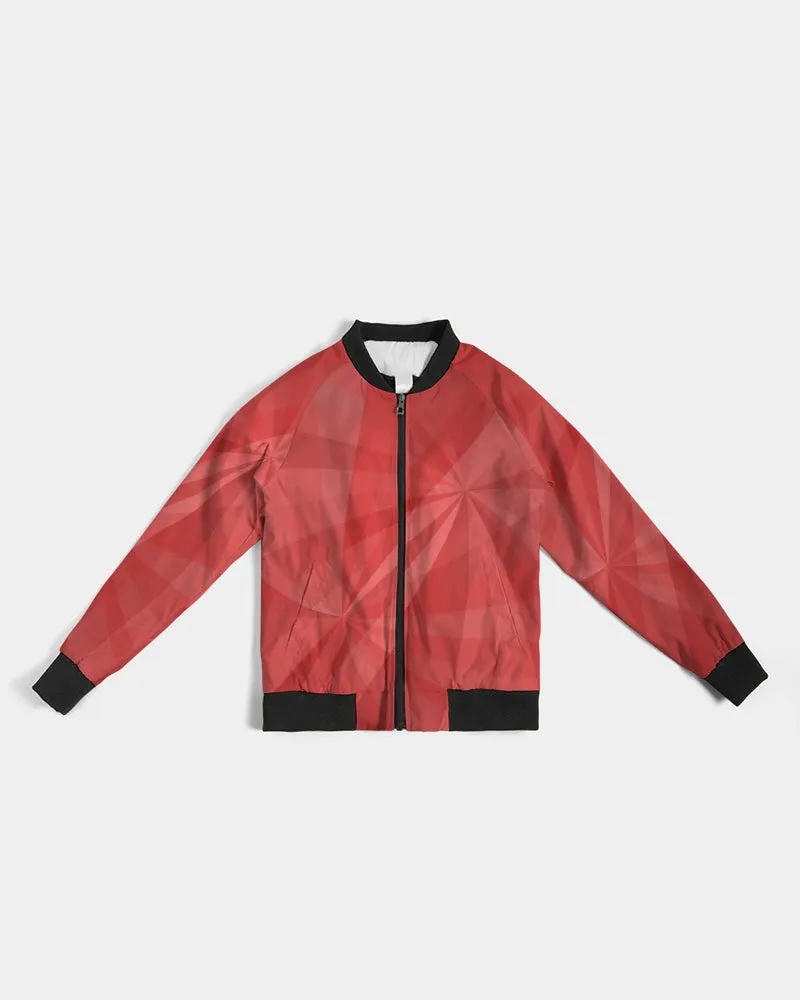 Red Psychedelic Women's Bomber Jacket