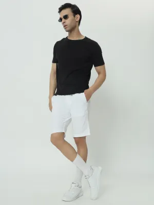 SAINTJONES -PURE WHITE LINEN SHORTS