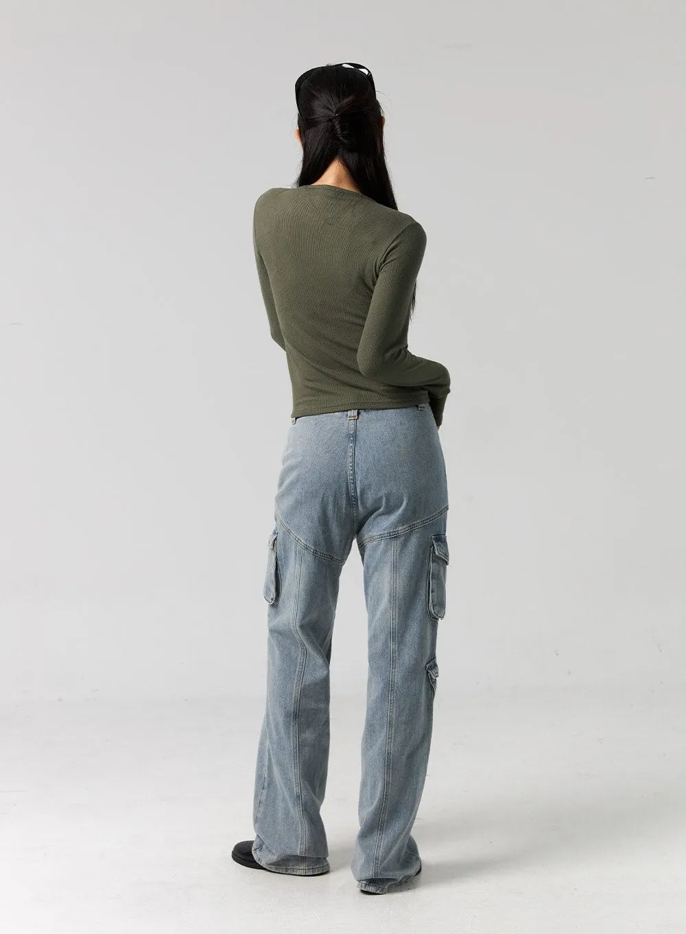 Slim-Fit Bootcut Jeans CG325