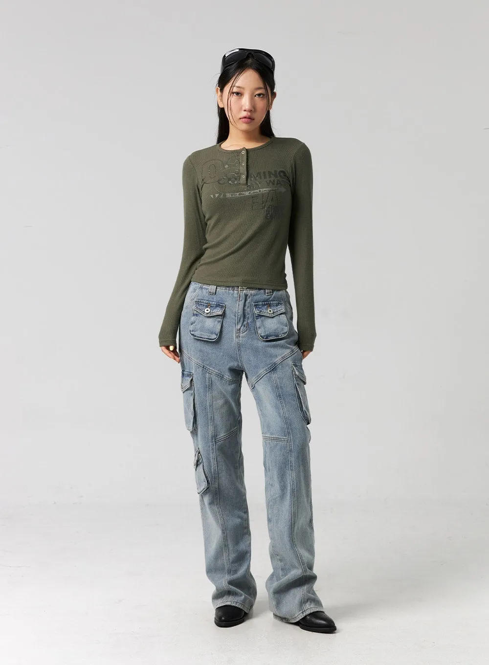 Slim-Fit Bootcut Jeans CG325