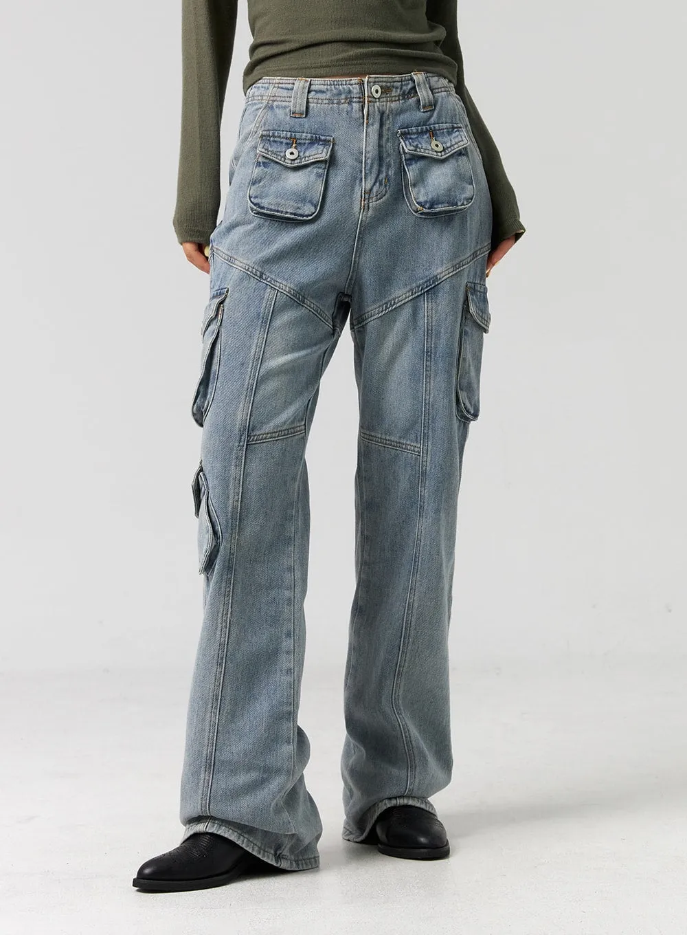 Slim-Fit Bootcut Jeans CG325