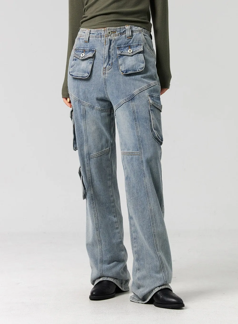 Slim-Fit Bootcut Jeans CG325