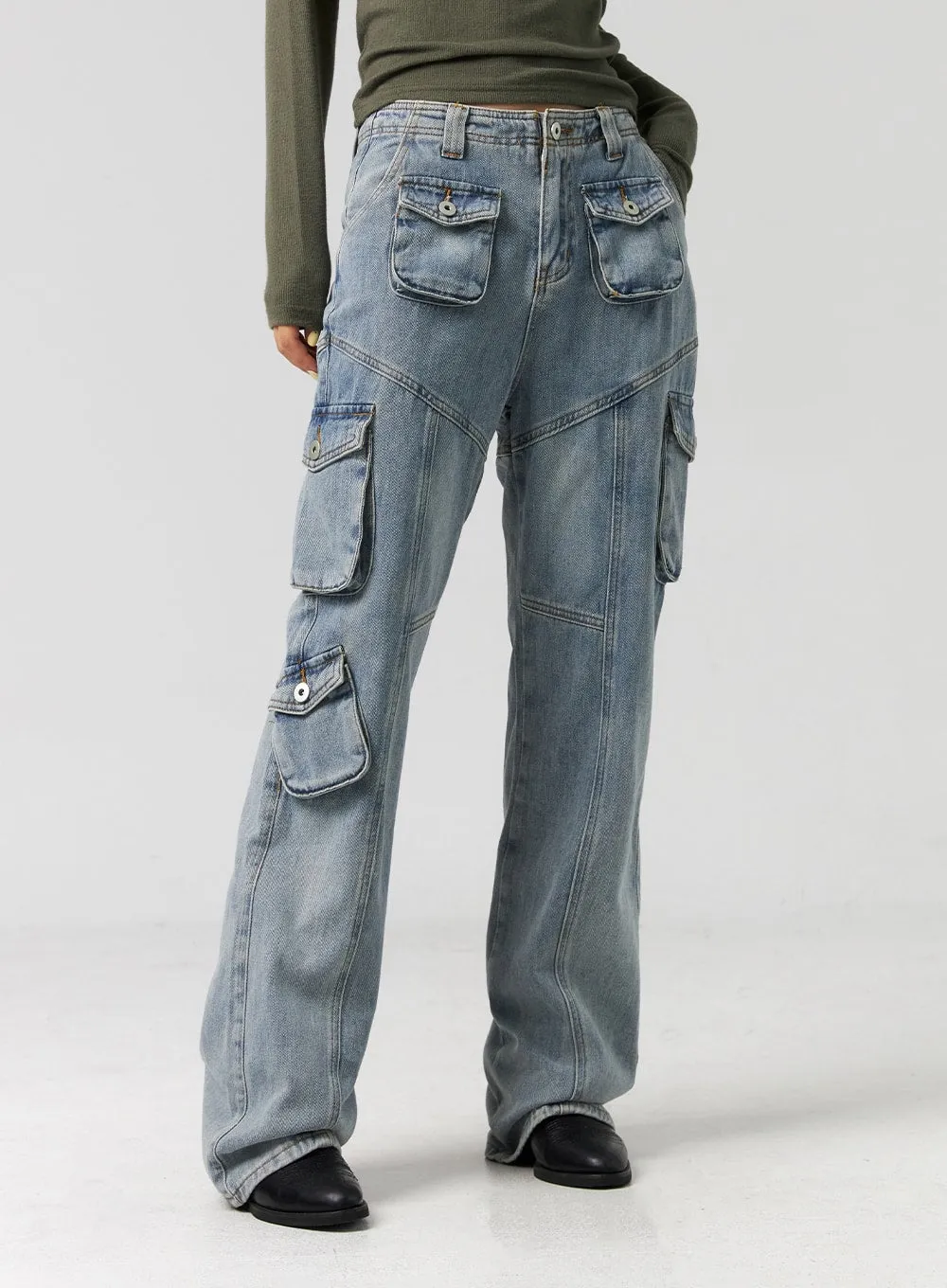 Slim-Fit Bootcut Jeans CG325