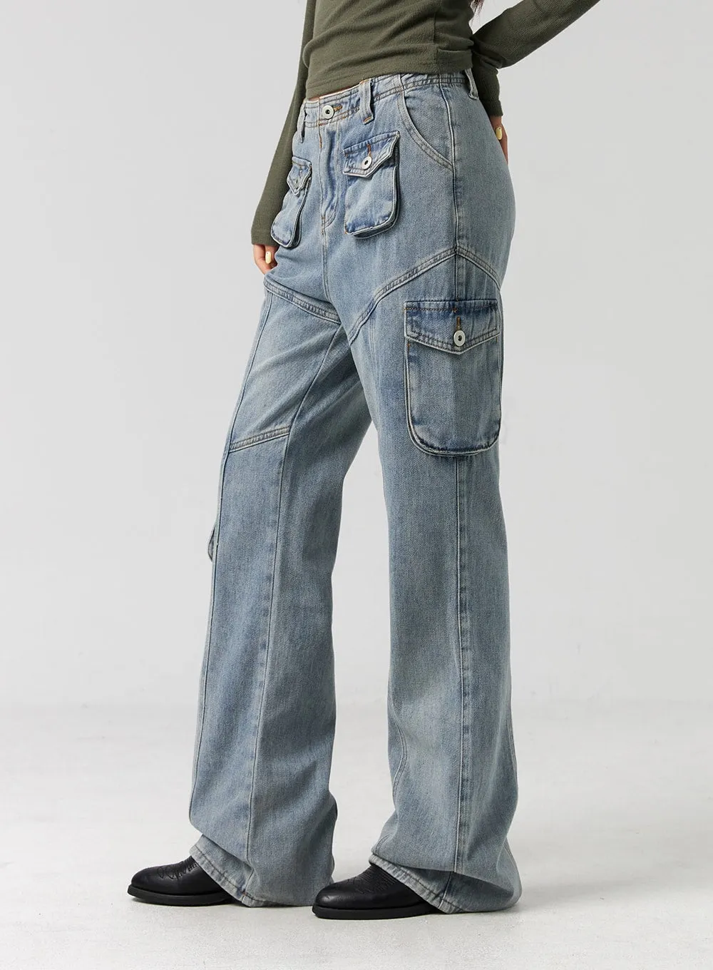 Slim-Fit Bootcut Jeans CG325