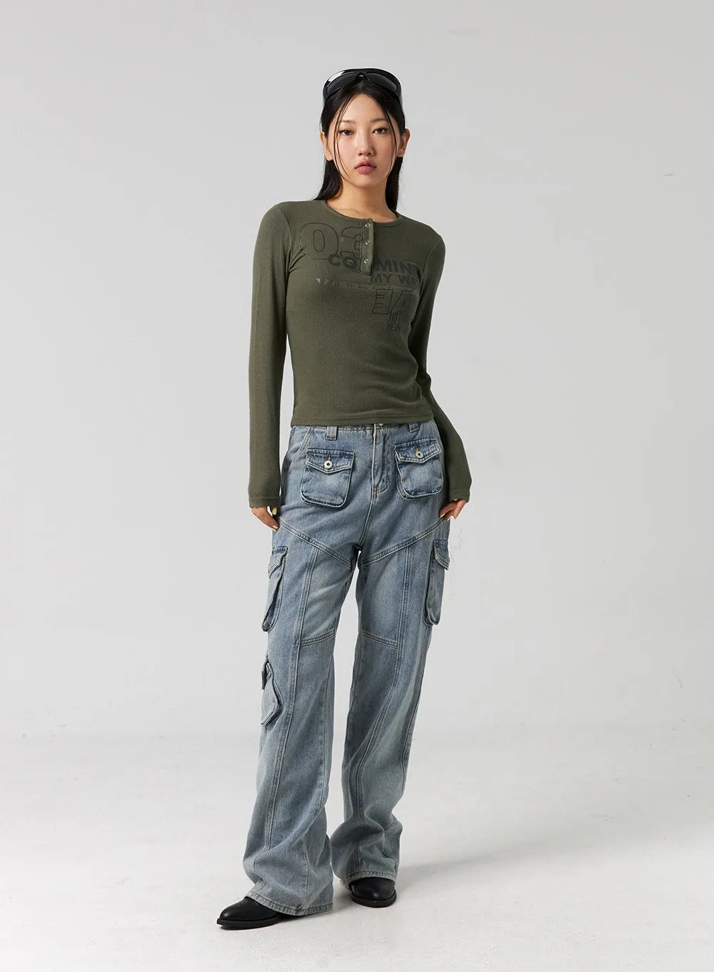 Slim-Fit Bootcut Jeans CG325