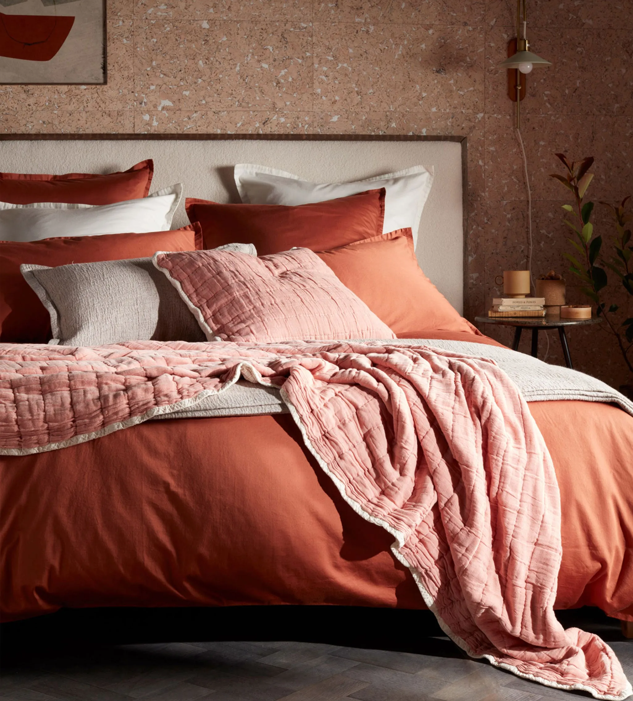 Terracotta Super Soft 100% Cotton Bed Linen