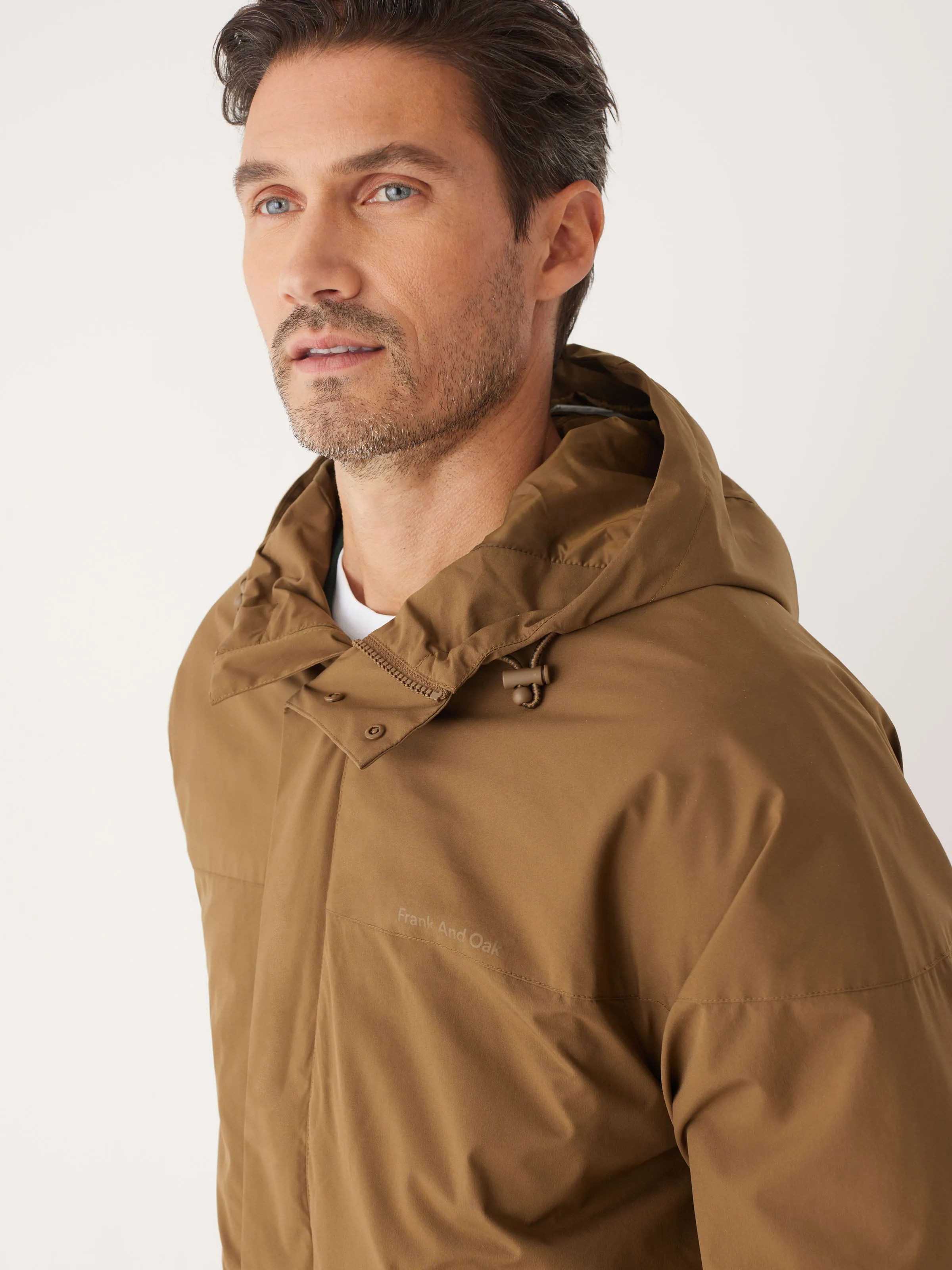 The Anorak Rain Jacket in Sepia