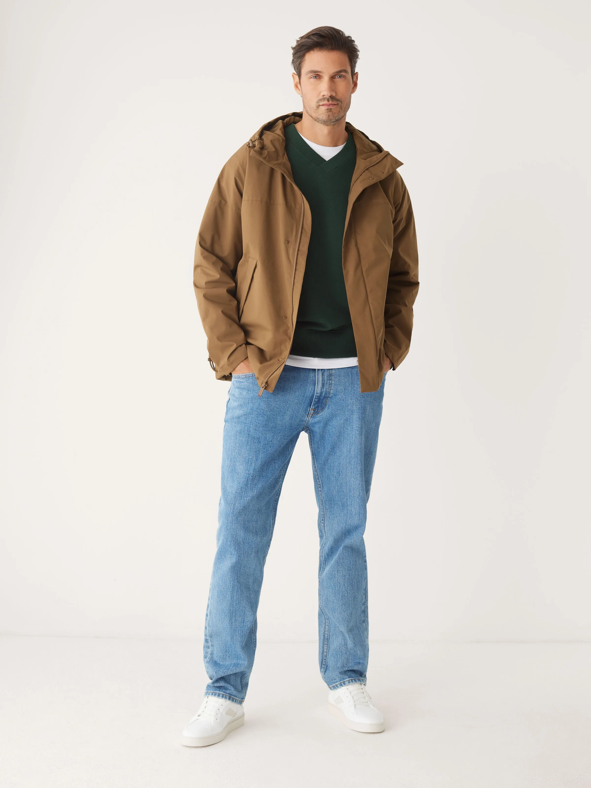 The Anorak Rain Jacket in Sepia