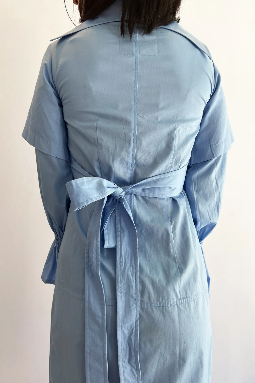 Thebe Magugu- Utility Shirtdress: Periwinkle