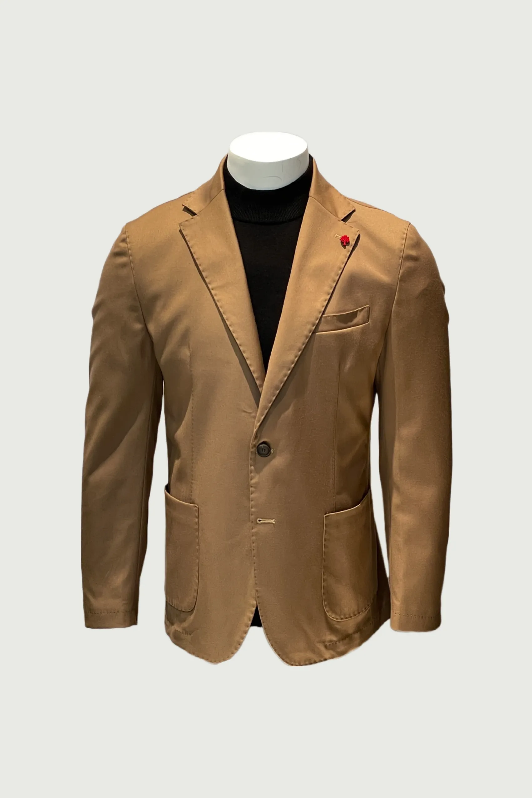 Tobacco Brown Casual Jacket