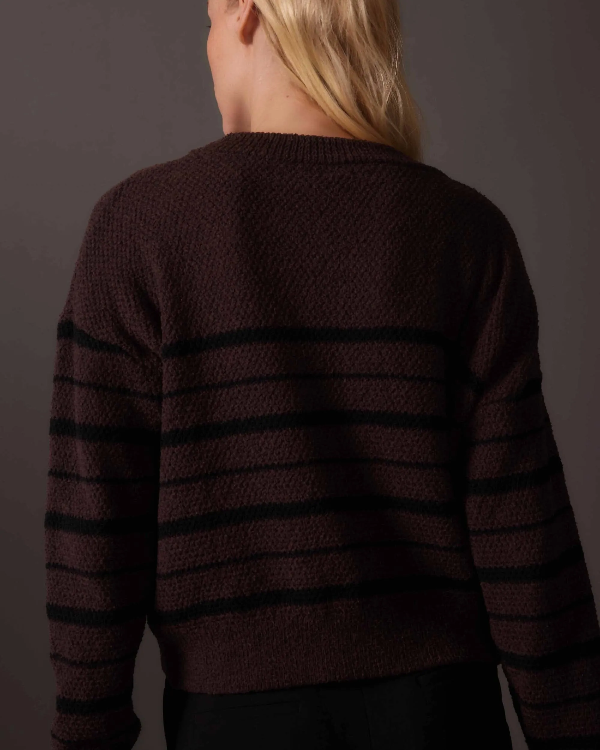 Women's Cropped Boucle Sweater