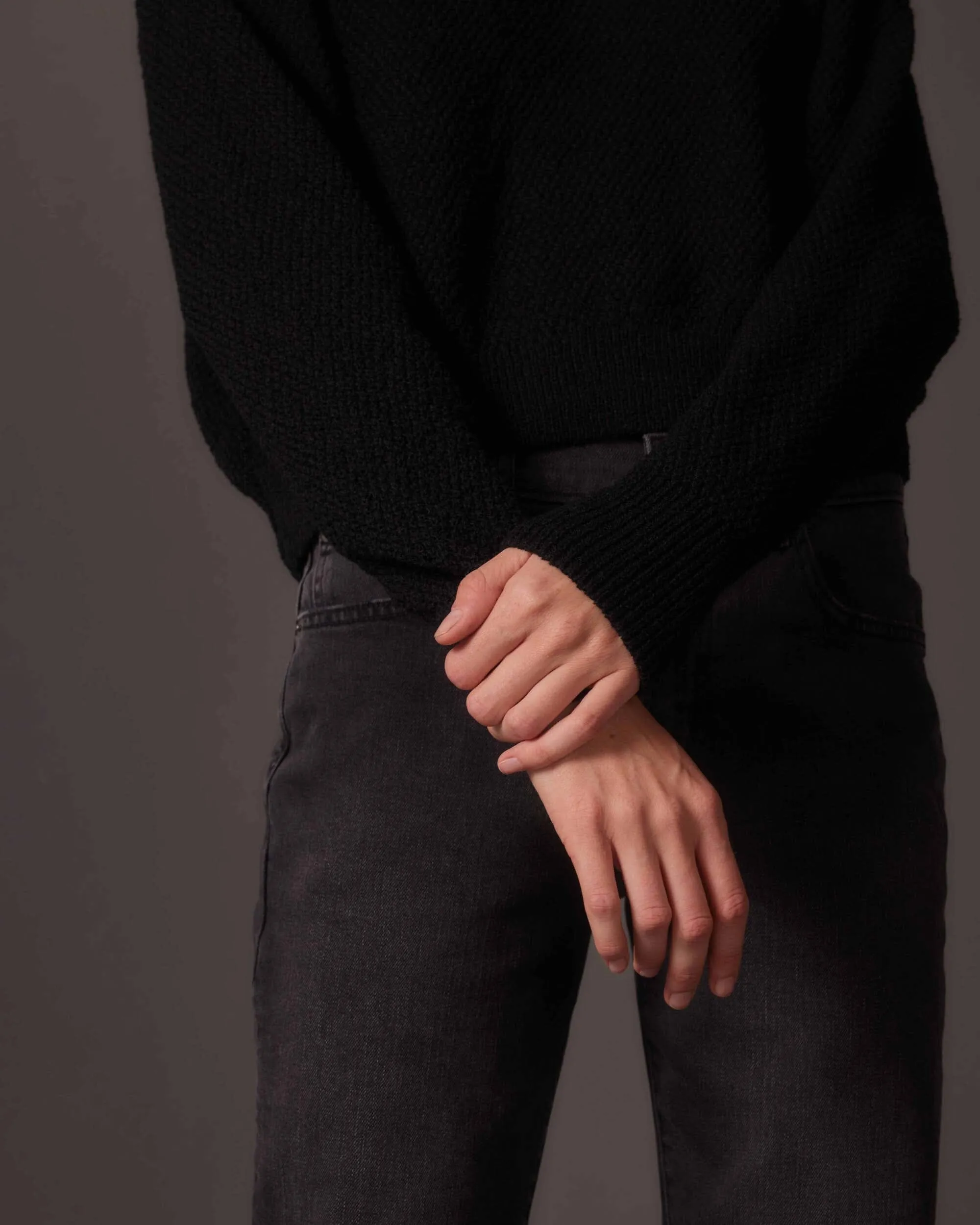 Women's Cropped Boucle Sweater