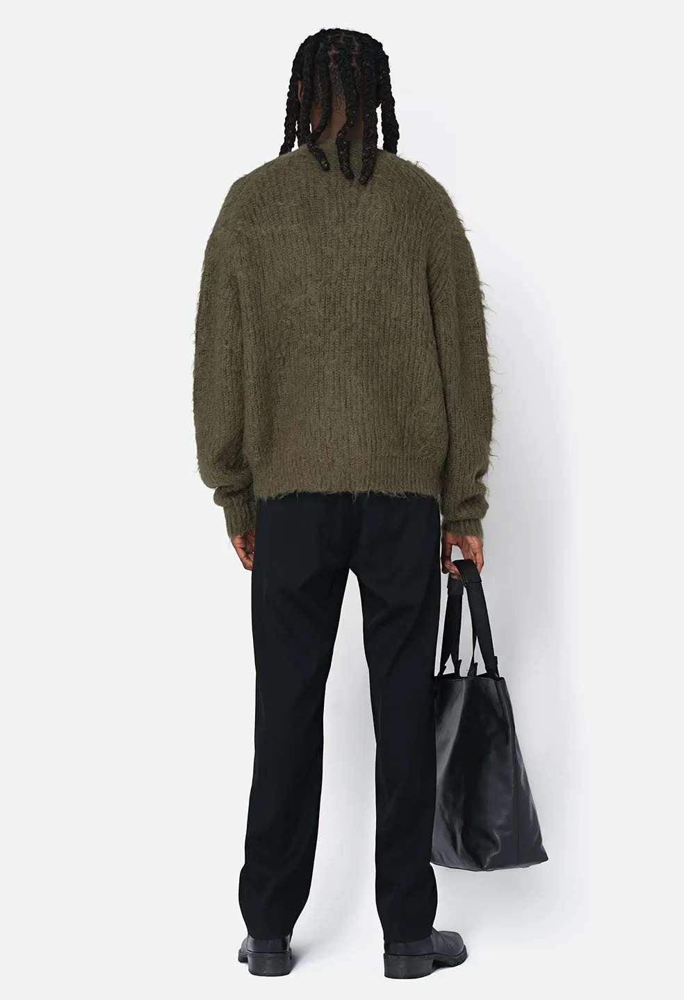 Wool Mohair Cardigan / Army