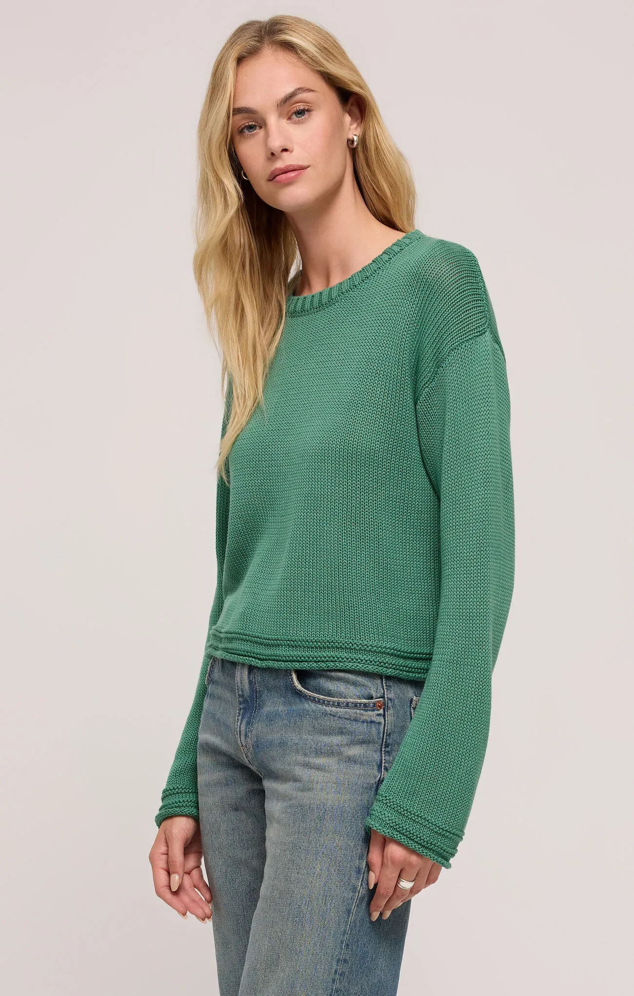 ZSU Emerson Sweater in Botanical Green